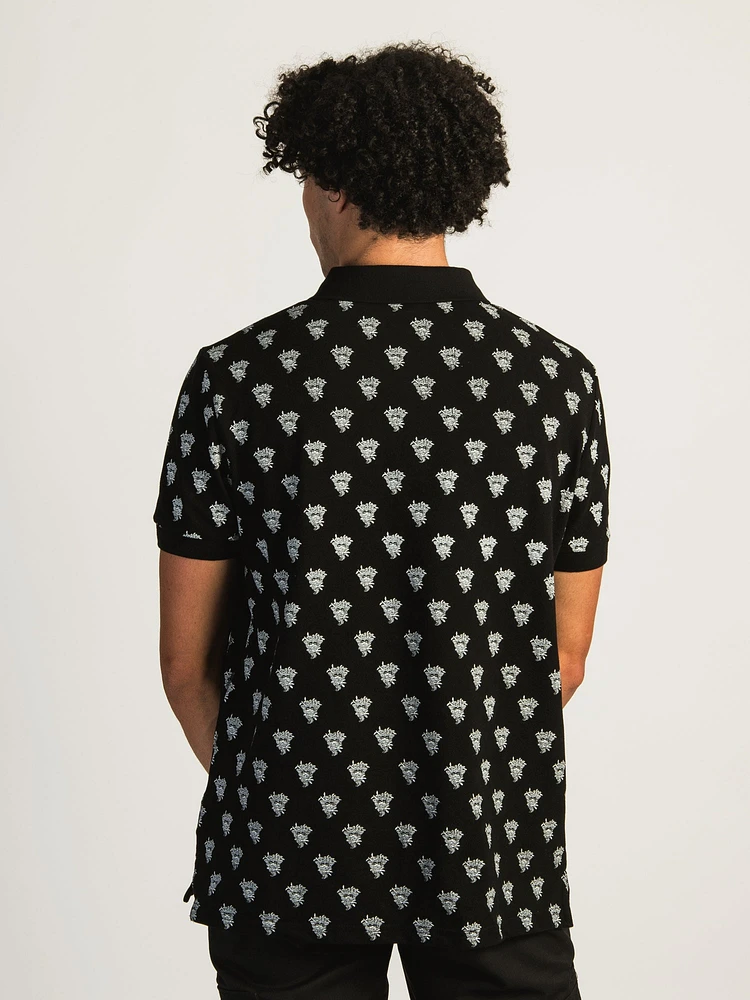 POLO IMPRIMÉ MÉDUSA DE CROOKS & CASTLES