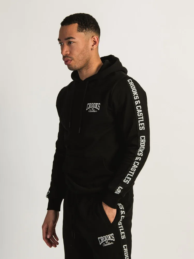 CROOKS & CASTLES JACQ TAPE PULLOVER HOODIE