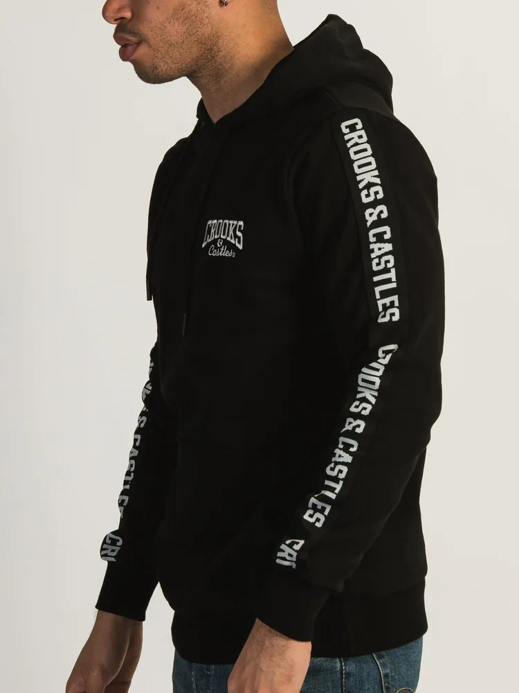 CROOKS & CASTLES JACQ TAPE PULLOVER HOODIE