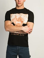 T-SHIRT CROOKS & CASTLES RUSTIC S/S T - NOIR