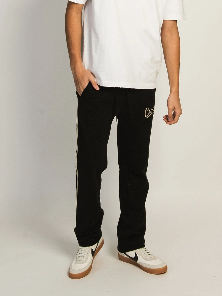 CROOKS & CASTLES 85' OPEN BTM FLC PANTALON - NOIR