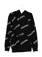 CROOKS & CASTLES NEW CORE LOGO PULLOVER HOODIE