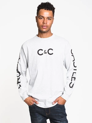 CROOKS & CASTLES C&C SPLIT LONG SLEEVE TEE - CLEARANCE