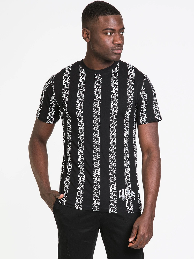 CROOKS & CASTLES LUX VERT T-SHIRT - CLEARANCE