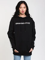 CROOKS & CASTLES TAPE OVER SIZED PULLOVER HOODIE - CLEARANCE