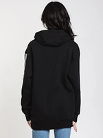 CROOKS & CASTLES TAPE OVER SIZED PULLOVER HOODIE - CLEARANCE