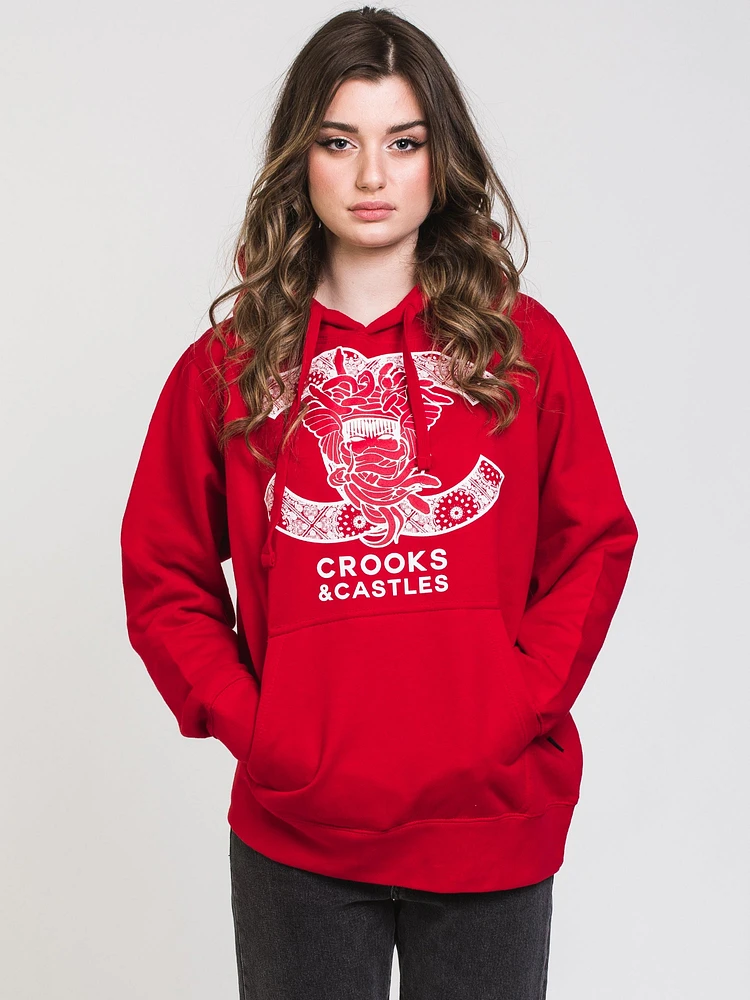 CROOKS & CASTLES CC MEDUSA PAISLEY PULLOVER HOODIE - CLEARANCE