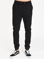 MENS CROOKS JOGGER - BLACK CLEARANCE