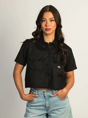 DICKIES CROP WORKSHIRT - NOIR