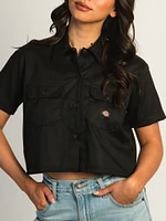 DICKIES CROP WORKSHIRT - NOIR