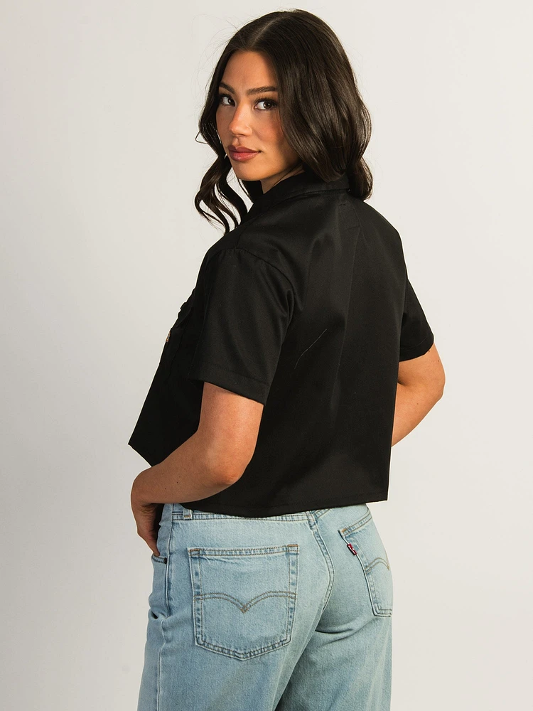 DICKIES CROP WORKSHIRT - NOIR