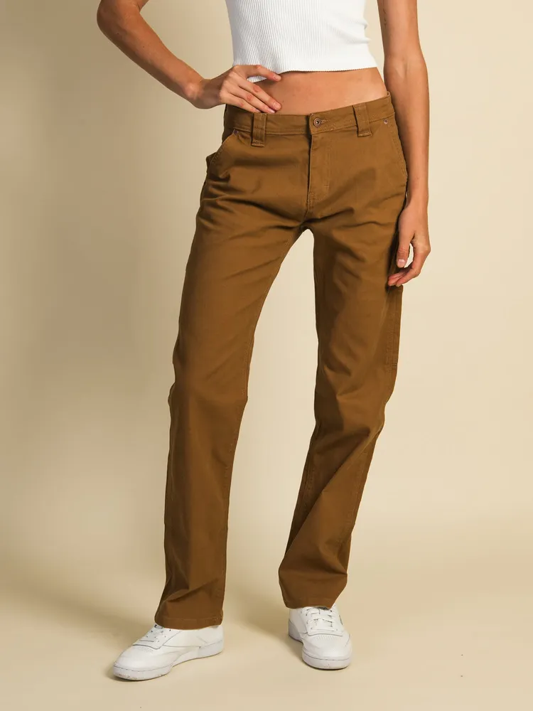 HARLOW CORD CARPENTER PANT - CHOCOLATE