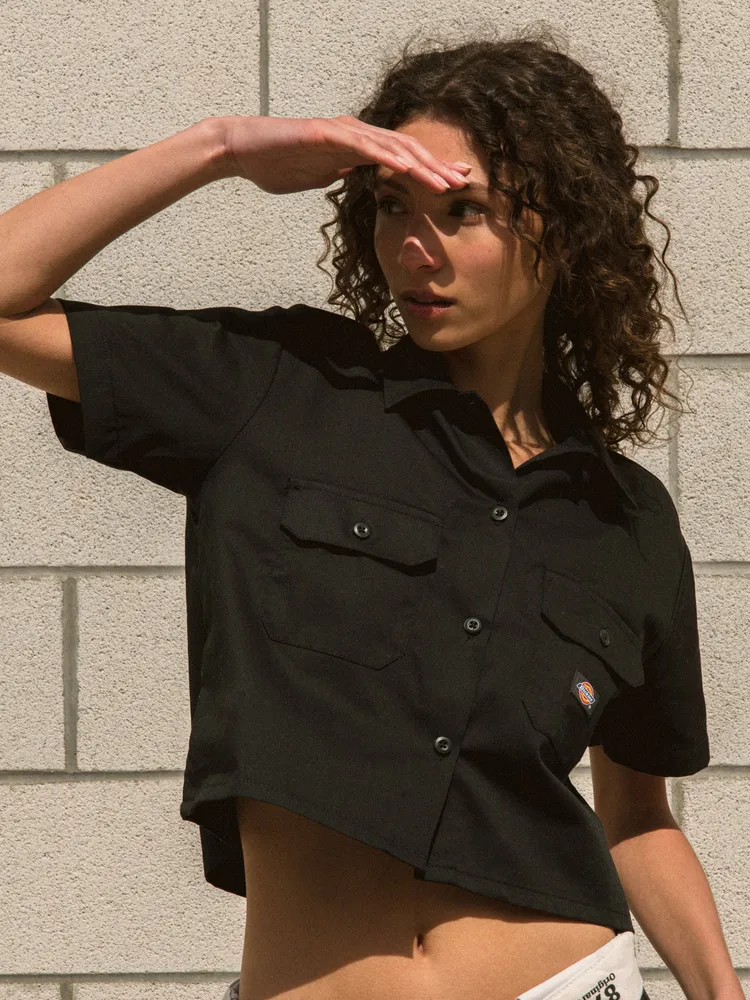 DICKIES CROP SHORT SLEEVE WORKSHIRT