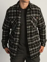 DICKIES SHERPA LINED FLANNEL SHIRT JACKET