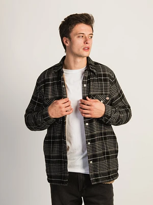 DICKIES SHERPA LINED FLANNEL SHIRT JACKET