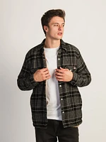 DICKIES SHERPA LINED FLANNEL SHIRT JACKET