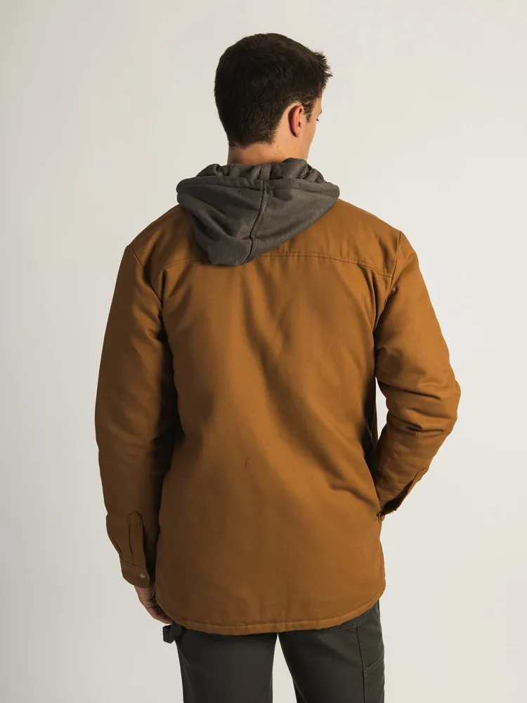 DICKIES FLEECE HOOD DUCK SHIRT JACKET