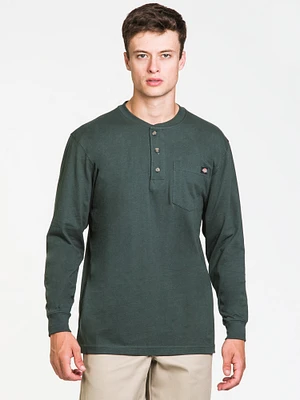 DICKIES HEAVYWEIGHT LONG SLEEVE HENLEY