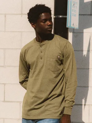 DICKIES HEAVYWEIGHT HENLEY - DÉSTOCKAGE