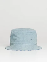 DLG BUCKET HAT - DENIM FLOWER CLEARANCE