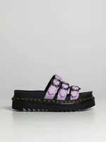 WOMENS DR MARTENS BLAIRE SLIDE FLOWER MILLED NAPPA - CLEARANCE