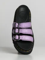 WOMENS DR MARTENS BLAIRE SLIDE FLOWER MILLED NAPPA - CLEARANCE