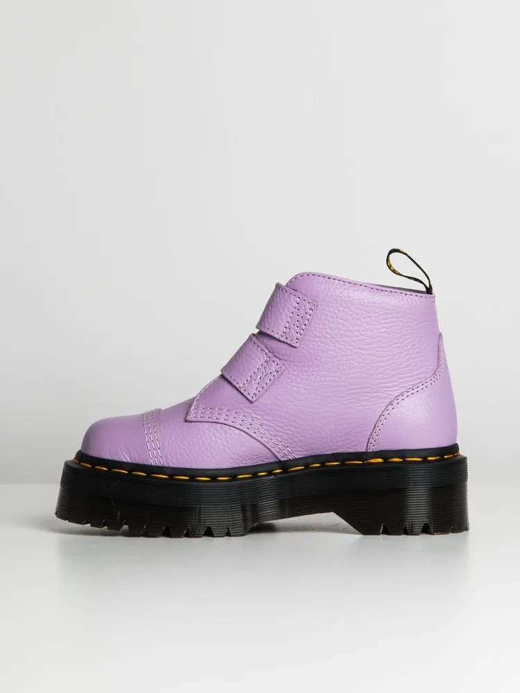 WOMENS DR MARTENS DEVON FLOWER MILLED NAPPA - CLEARANCE