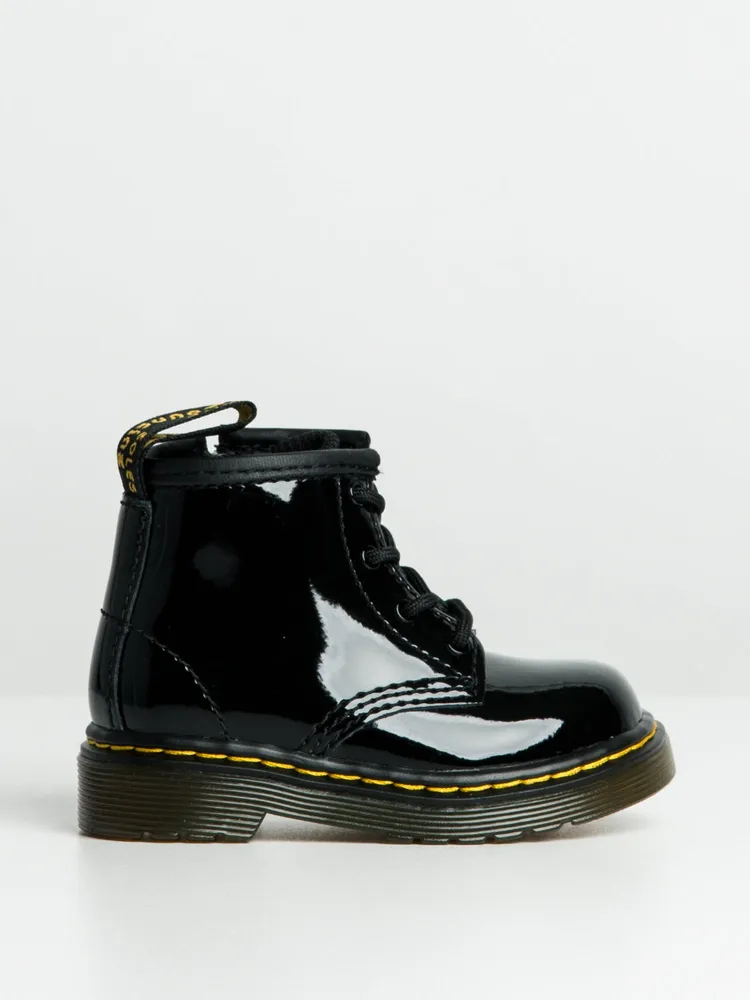 KIDS DR MARTENS 1460 INFANT PATENT BOOTS - CLEARANCE