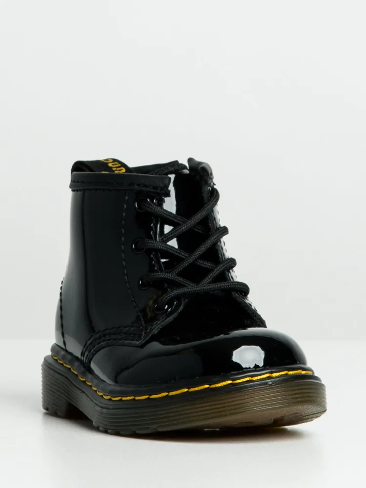 KIDS DR MARTENS 1460 INFANT PATENT BOOTS - CLEARANCE