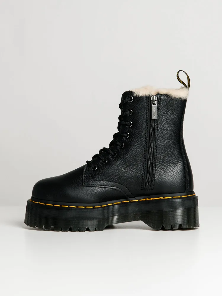 WOMENS DR MARTENS JADON FUR LINED BOOTS - CLEARANCE