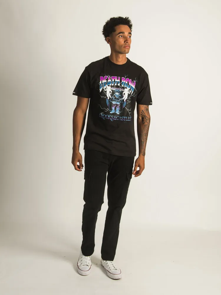 CROOKS & CASTLES DEATH ROW X ANGELS/RAINBOW T-SHIRT - CLEARANCE