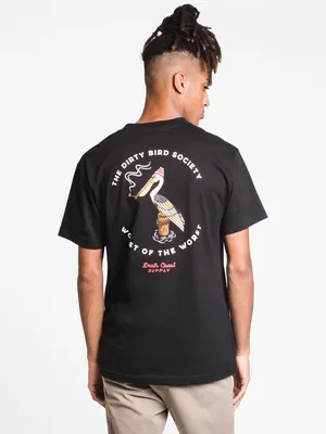 DEATH COAST SUPPLY DIRTY BIRD SOCIETY T-SHIRT - CLEARANCE