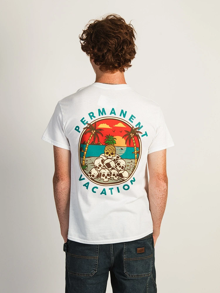 DEATH COAST SUPPLY PERMANENT VACAY T-SHIRT