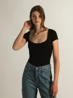 DYNAMIC SQUARE NECK T BODYSUIT