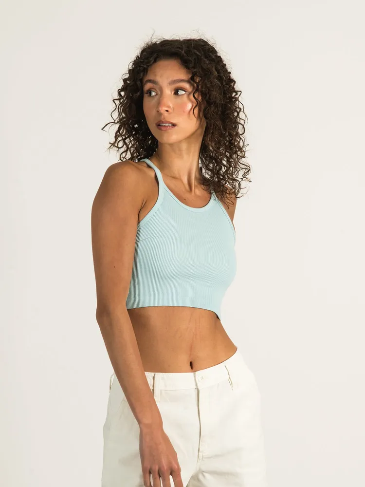 DYNAMIC THICK RIB RACERBACK CROP TANK