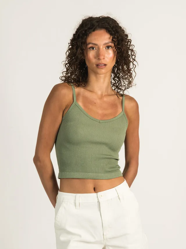 DYNAMIC RIBBED SHORT CAMI - CLEARANCE