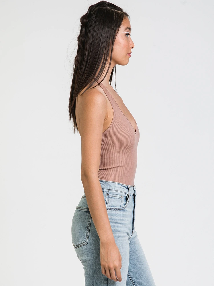 DYNAMIC HALTER V PLUNGE BODYSUIT - CLEARANCE