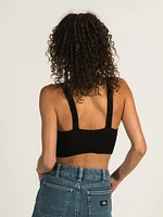 DYNAMIC DEEP V CROP RIBBED BRALETTE