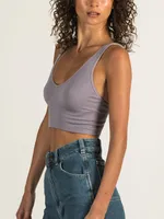 DYNAMIC DEEP V CROP RIBBED BRALETTE - CLEARANCE