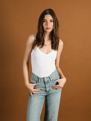DYNAMIC V NECK THICK TRIM BODYSUIT