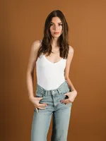 DYNAMIC V NECK THICK TRIM BODYSUIT
