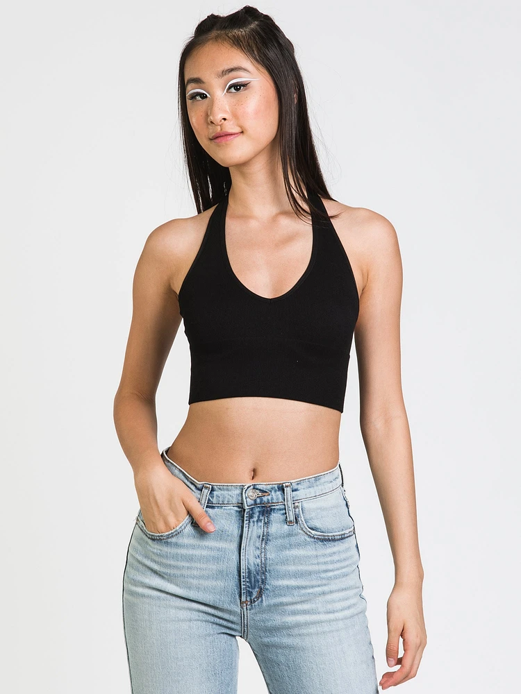 DYNAMIC RIB V-NECK HALTER BRAMI - CLEARANCE