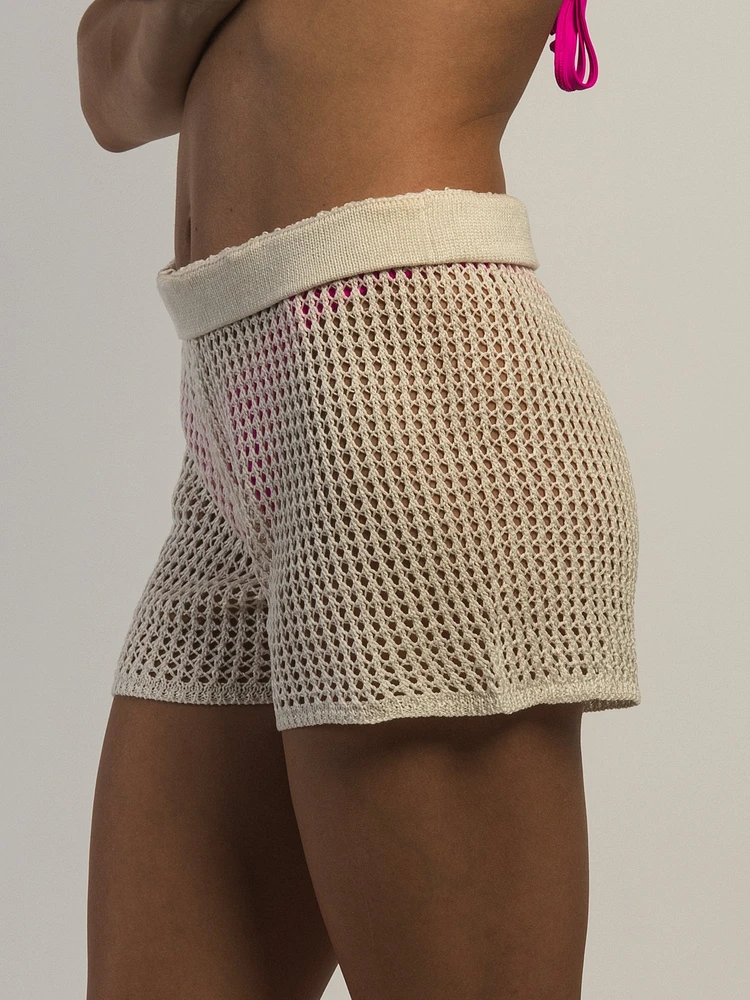 EIDON ZIA CROCHET SHORT - IVOIRE