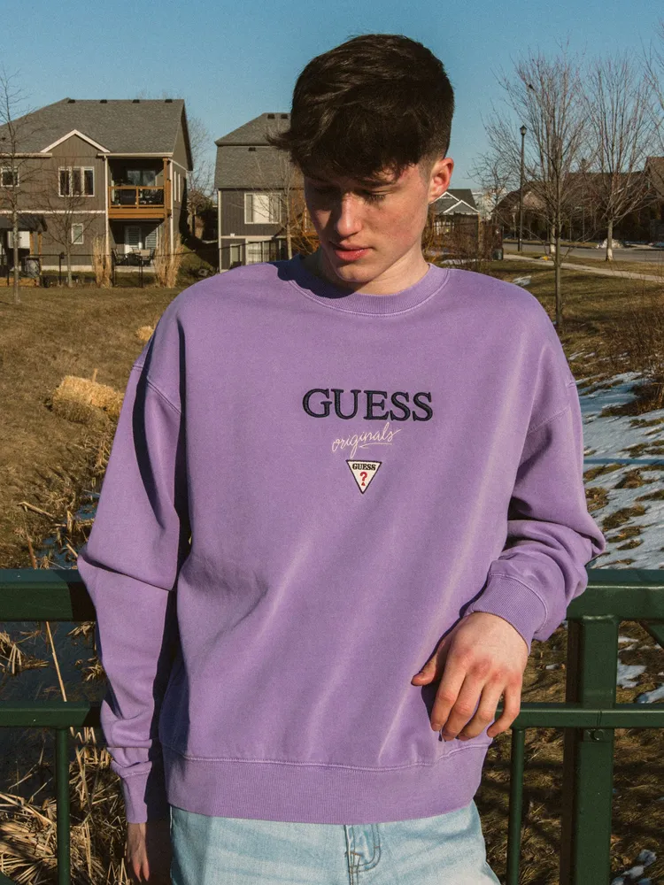 GUESS GO BAKER LOGO CREWNECK