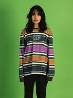 GUESS GO BLOCK STRIPE LONG SLEEVE TEE