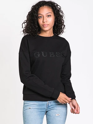 GUESS TONAL EMBROIDERED CREW - CLEARANCE