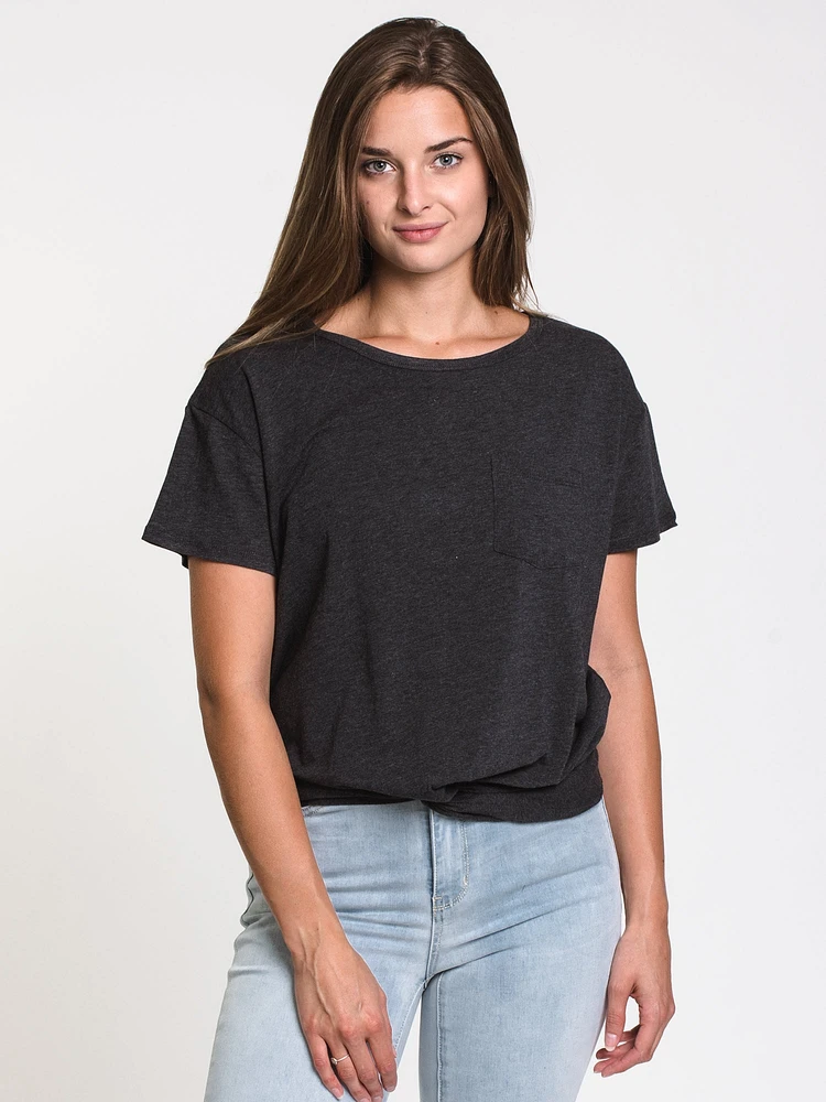 WOMENS EVERLY TWIST TEE