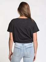 WOMENS EVERLY TWIST TEE