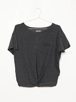 WOMENS EVERLY TWIST TEE