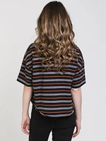 HARLOW PIPER BOXY STRIPE TEE - CLEARANCE